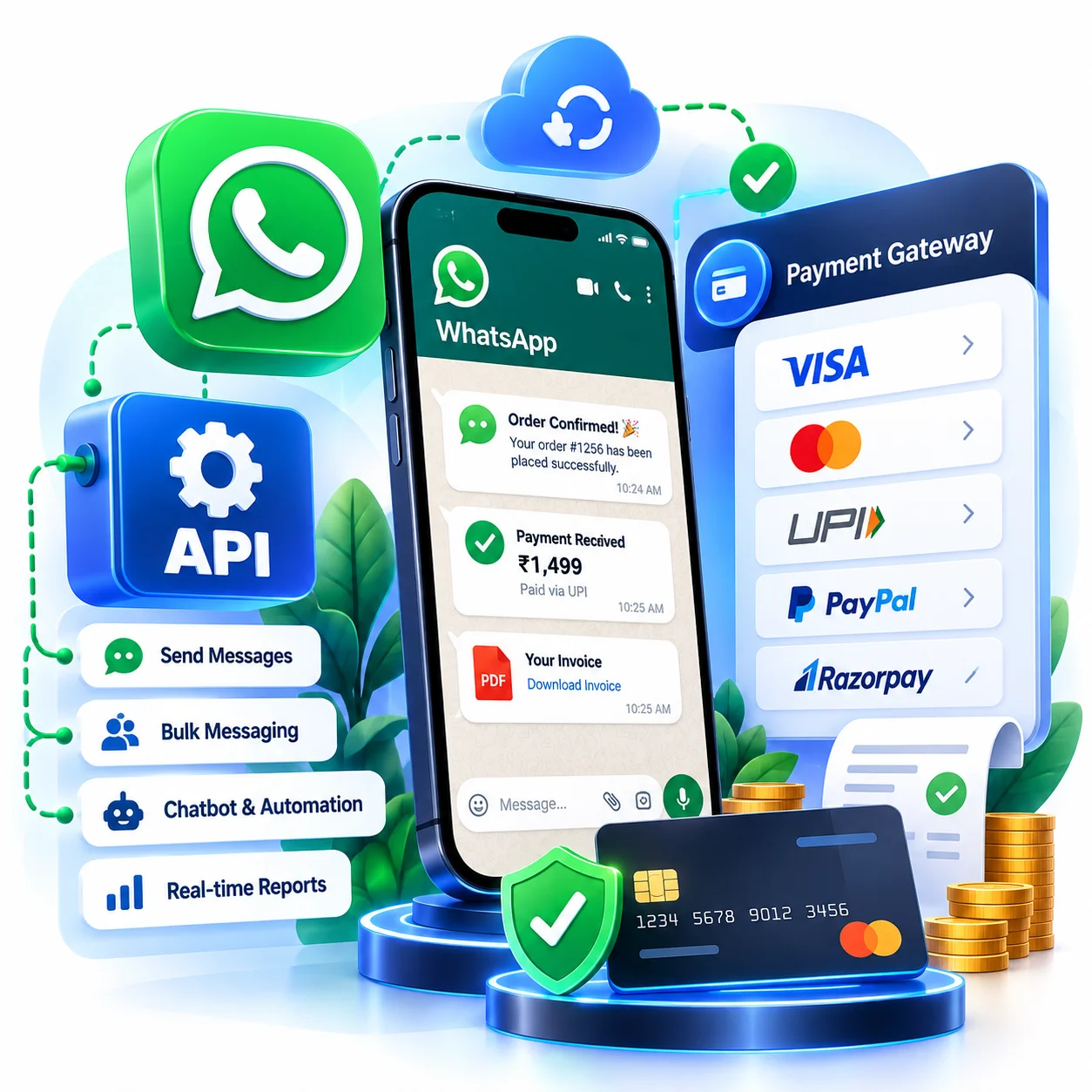 WhatsApp API & Payment Gateway
